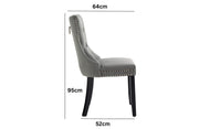 Alsea Velvet Dining Chair Set of 2 – Black