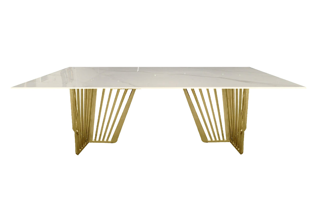 Salina Dining Table – Gold