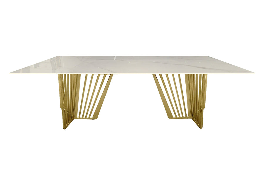 Salina Dining Table – Gold