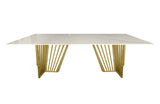 Salina Gold Dining Table -100cm x 200cm