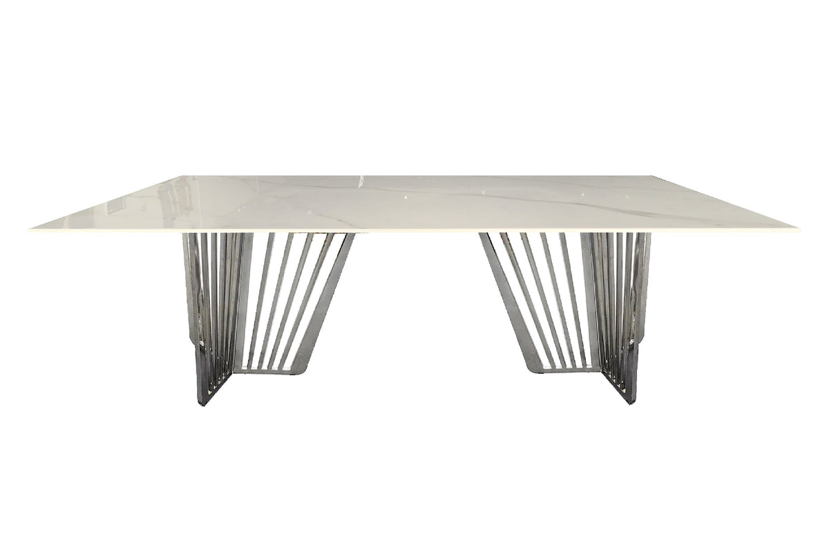 Salina Dining Table – Silver