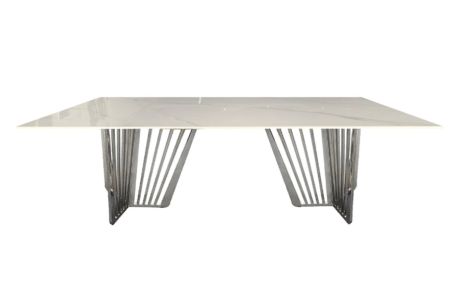 Salina Dining Table – Silver