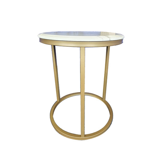 Kelly Metal Dining Table – White
