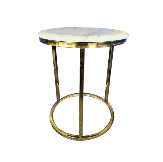 Kelly Metal Dining Table – White