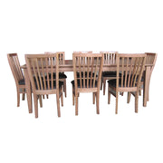 Fairmont PU Leather Dining Set – Black