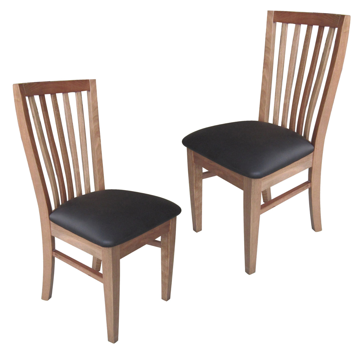 Fairmont PU Leather Dining Chair Set of 2 – Black