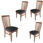 Fairmont PU Leather Dining Chair Set of 4 – Black