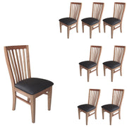 Fairmont PU Leather Dining Chair Set of 8 – Black