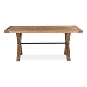 Woodland Metal Dining Table – Natural