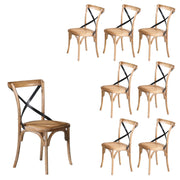 Woodland Dining Chair Set of 8 – Natural