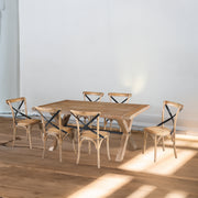 Woodland Dining Chair Set of 8 – Natural