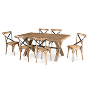 Woodland Dining Chair Set of 8 – Natural