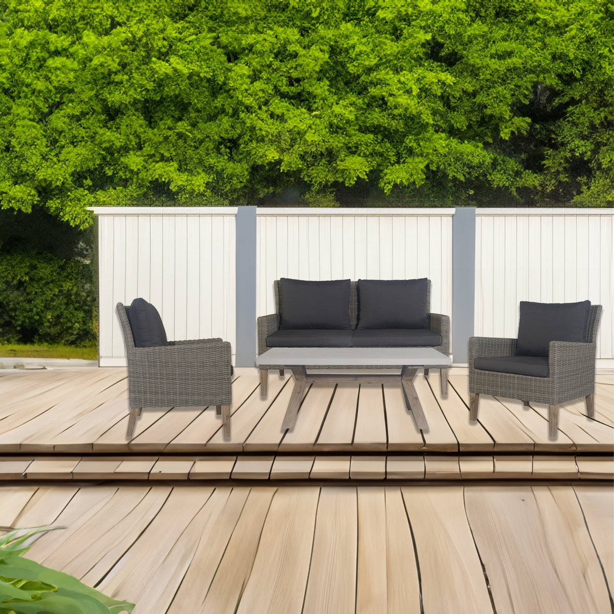 Byron Outdoor Coffee Table – White