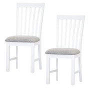 Laelia Fabric Dining Chair Set of 2 – White