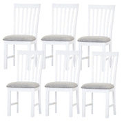 Laelia Fabric Dining Chair Set of 6 – White