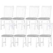 Laelia Fabric Dining Chair Set of 8 – White