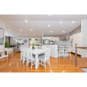 Laelia Fabric Dining Set – White