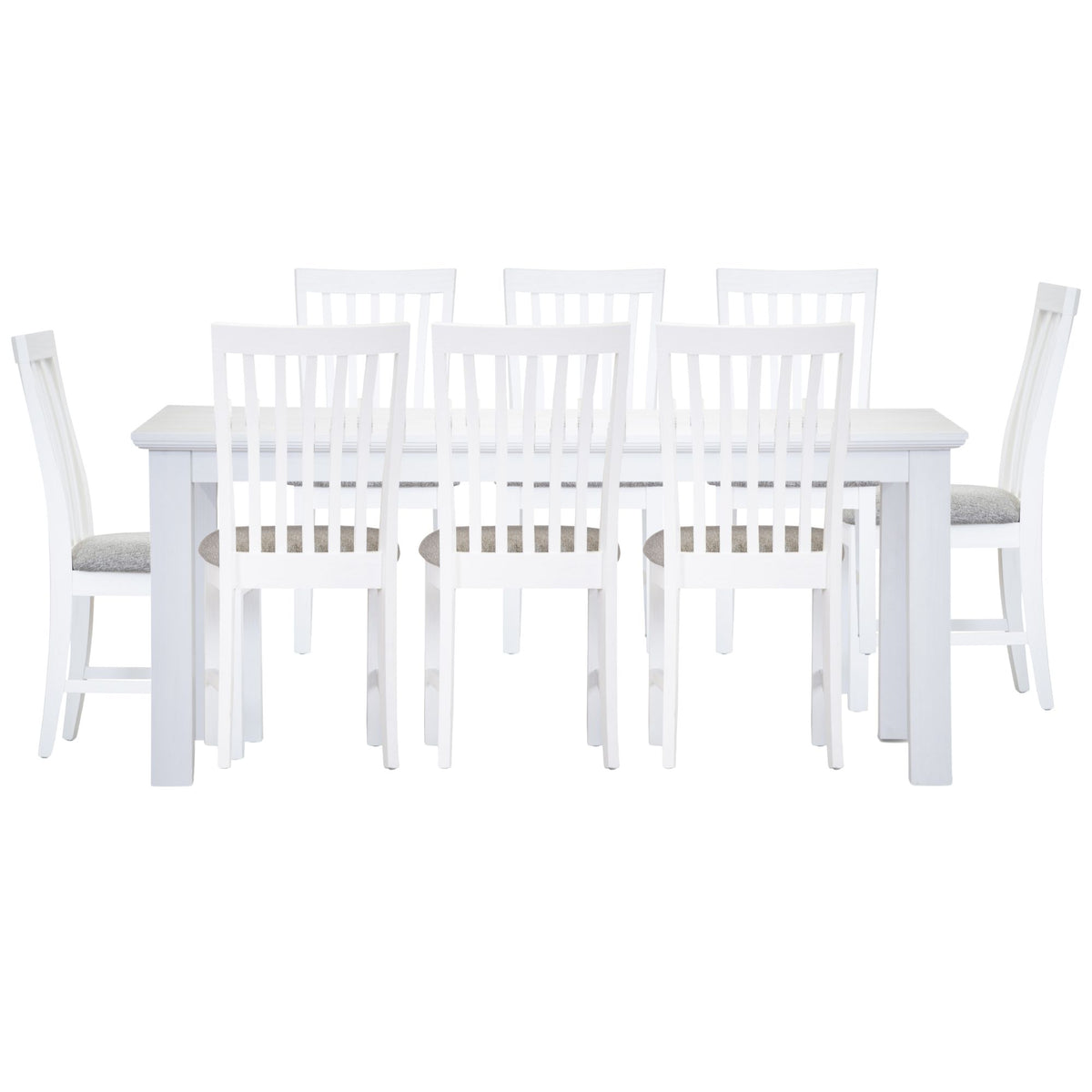 Laelia Fabric Dining Set – White