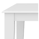 Daisy Dining Table 100cm Solid Acacia Timber Wood Hampton Furniture - White