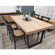 Petunia Metal Dining Table – Black