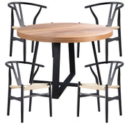 Petunia Metal Dining Set – Natural