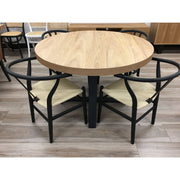 Petunia Metal Dining Table – Black