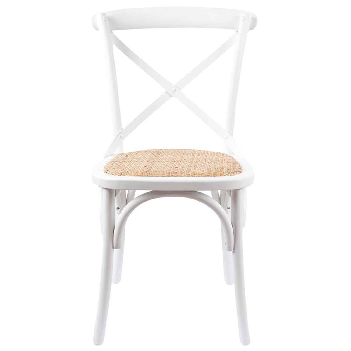 Aster Rattan Dining Chair Set of 6 – White