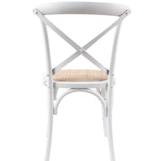 Aster Rattan Dining Chair Set of 6 – White