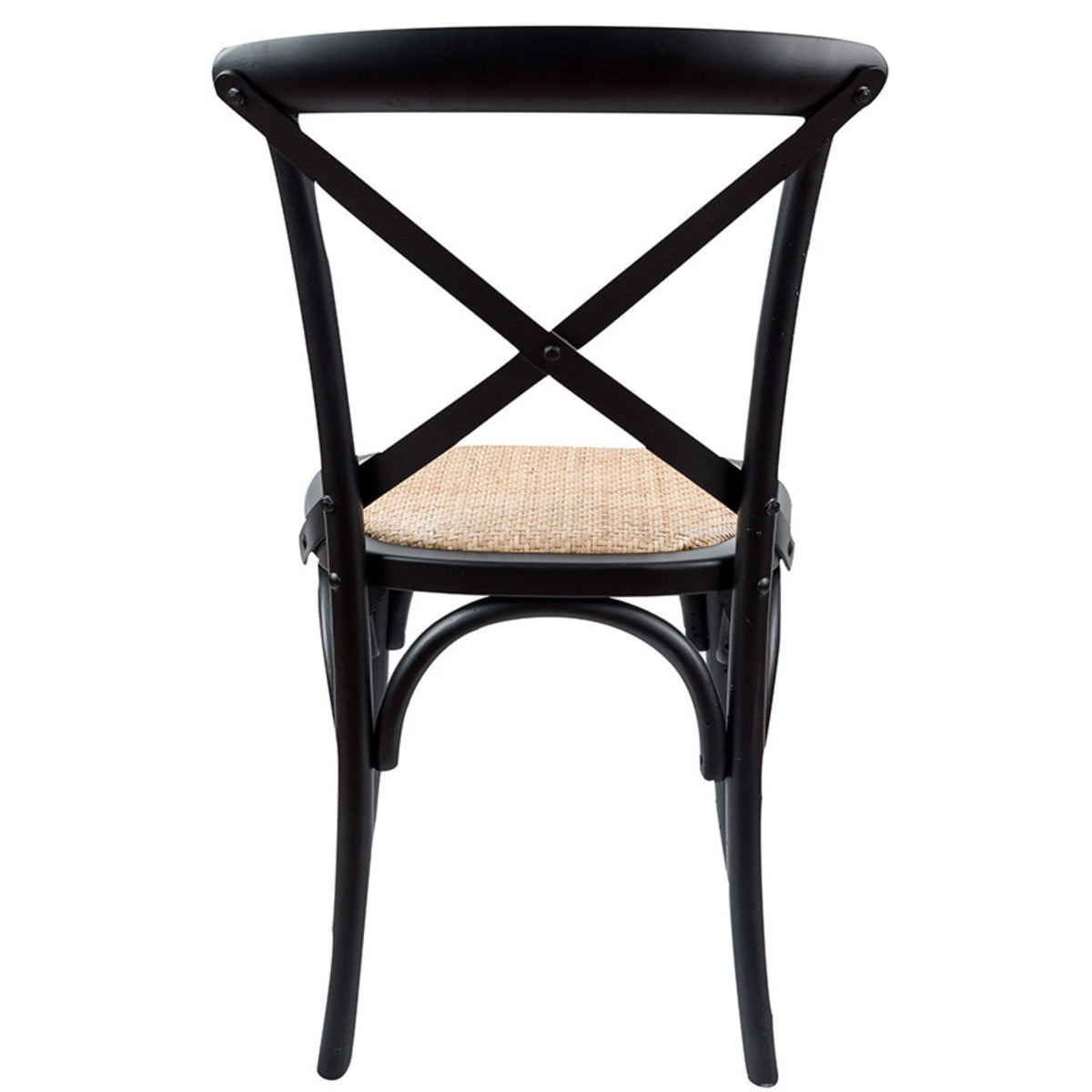 Aster Rattan Dining Chair Set of 2 – Black
