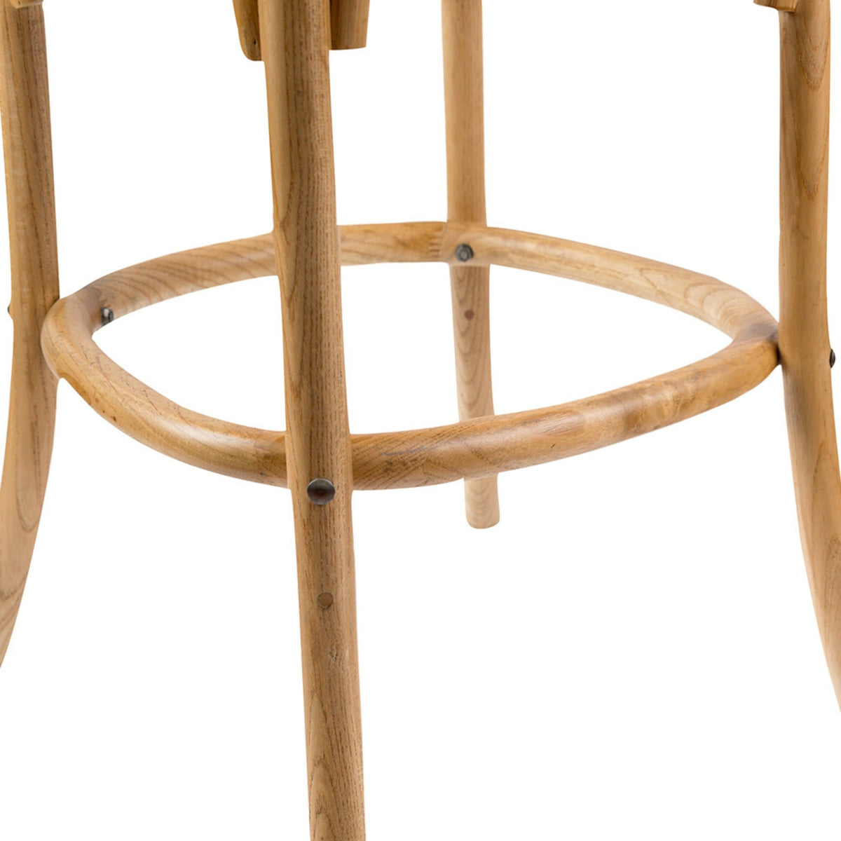 Crossback Rattan Bar Stool