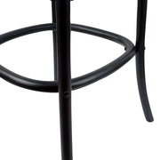Crossback Rattan Bar Stool – Black