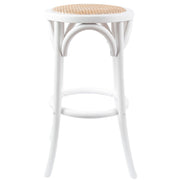 Emerson Rattan Bar Stool – White