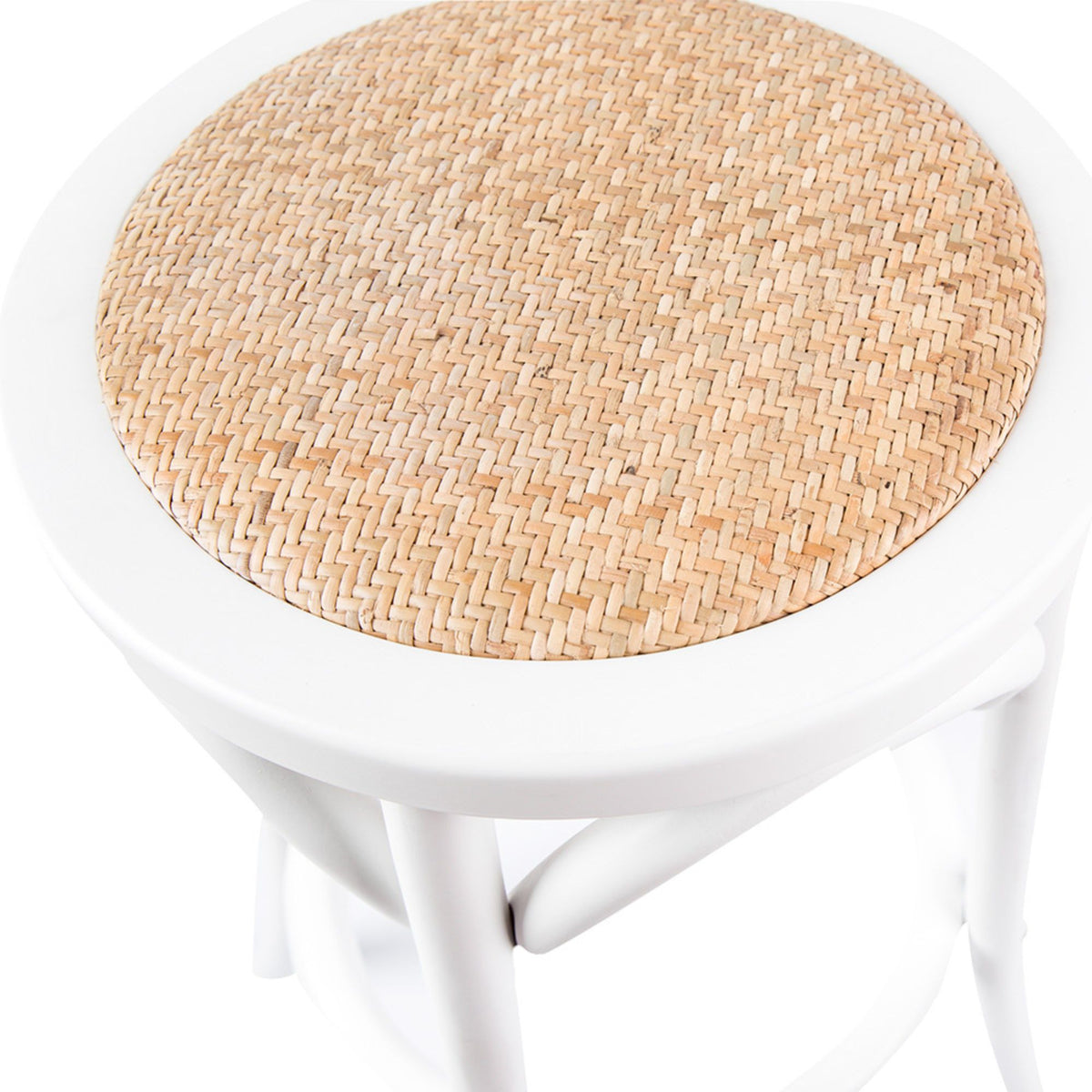 Emerson Rattan Bar Stool – White