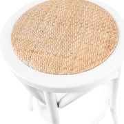 Emerson Rattan Bar Stool – White