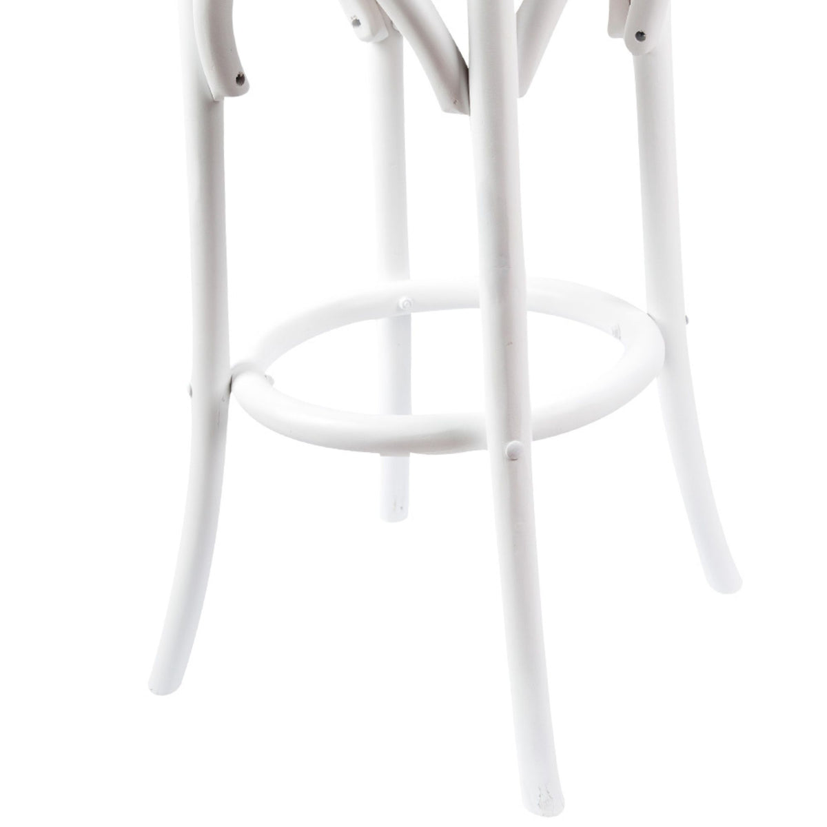 Emerson Rattan Bar Stool – White