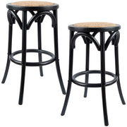 One Rattan Bar Stool – Black