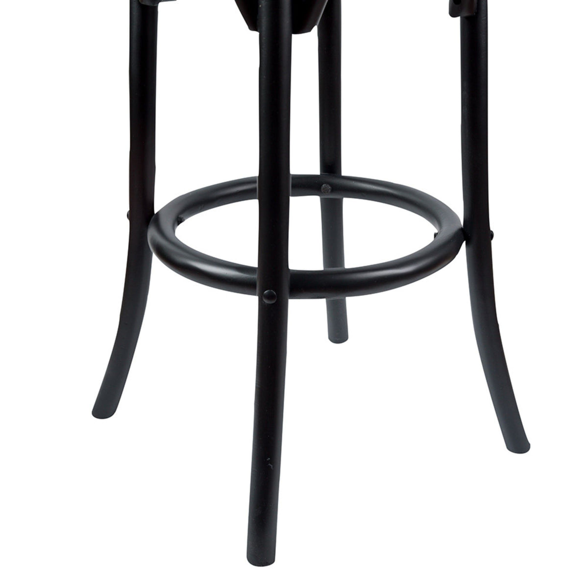One Rattan Bar Stool – Black