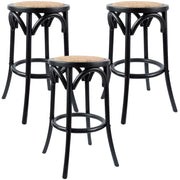 Enzo Rattan Bar Stool – Black
