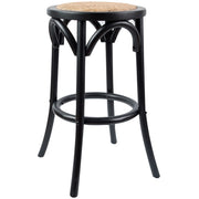 Emerson Rattan Bar Stool – Black
