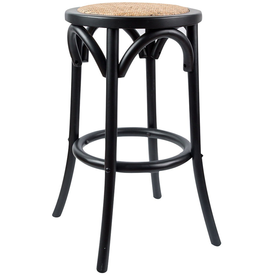 Emerson Rattan Bar Stool – Black
