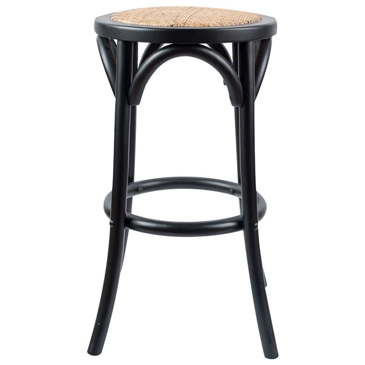 Emerson Rattan Bar Stool – Black