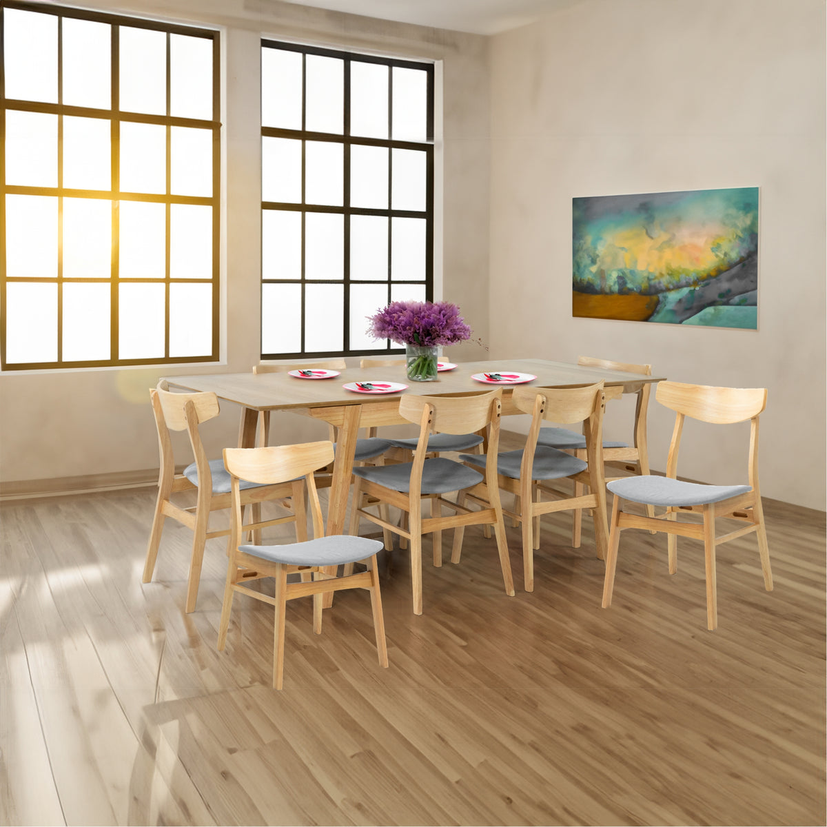 Cusco Fabric Dining Set – Natural