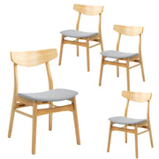 Cusco Fabric Dining Chair Set of 4 – Natural