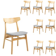 Cusco Fabric Dining Chair Set of 8 – Natural