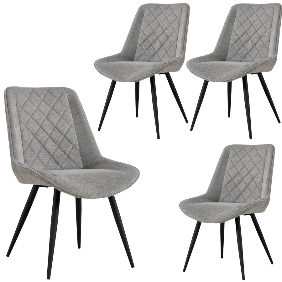 Helenium Fabric Dining Chair Set of 4