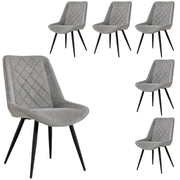Helenium Fabric Dining Chair Set of 6