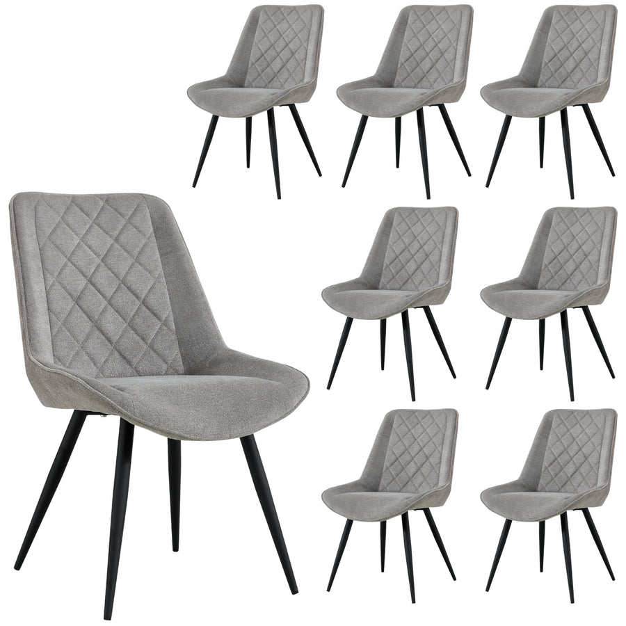 Helenium Fabric Dining Chair Set of 8