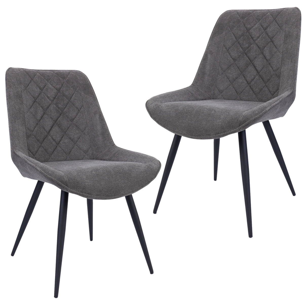 Helenium Fabric Dining Chair Set of 2
