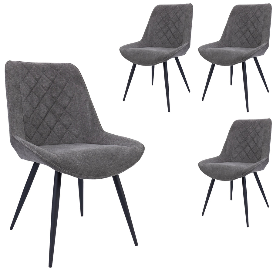 Helenium Fabric Dining Chair Set of 4