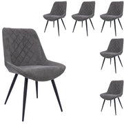 Helenium Fabric Dining Chair Set of 6